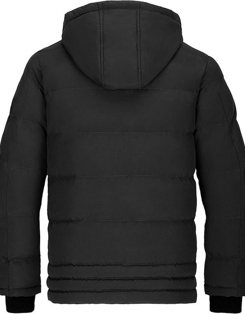 Load image into Gallery viewer, Men'S Thicken Puffer Jacket Padded Waterproof Warm Winter Coat with Hood
