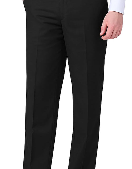 Load image into Gallery viewer, Mens Classic Slim Fit Fit Stretch Flat Front Slacks Dress Pants
