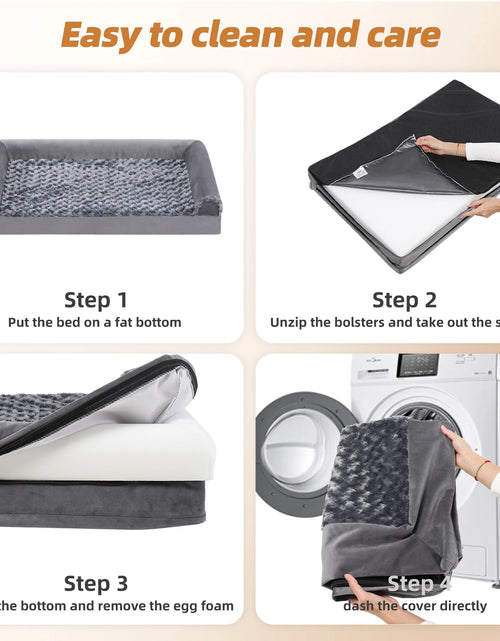 Load image into Gallery viewer, 29" Orthopedic Dog Bed for Medium Dogs with Waterproof Washable Cover and Memory Foam
