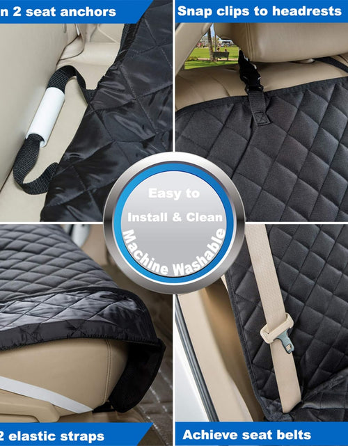 Load image into Gallery viewer, Bench Car Seat Cover Protector - Waterproof, Heavy-Duty and Nonslip Pet Car Seat Cover for Dogs with Universal Size Fits for Vehicles, Trucks &amp; Suvs(Black)
