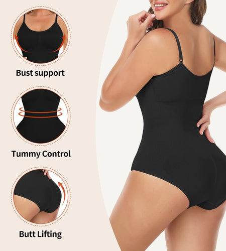Shapewear Bodysuit for Women Tummy Control Body Shaper Snatched High Waist Body Suit