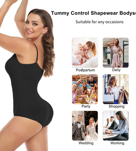 Shapewear for Women Tummy Control Body Shaper Snatched Waist Body Suit