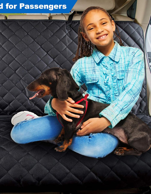 Load image into Gallery viewer, Bench Car Seat Cover Protector - Waterproof, Heavy-Duty and Nonslip Pet Car Seat Cover for Dogs with Universal Size Fits for Vehicles, Trucks &amp; Suvs(Black)
