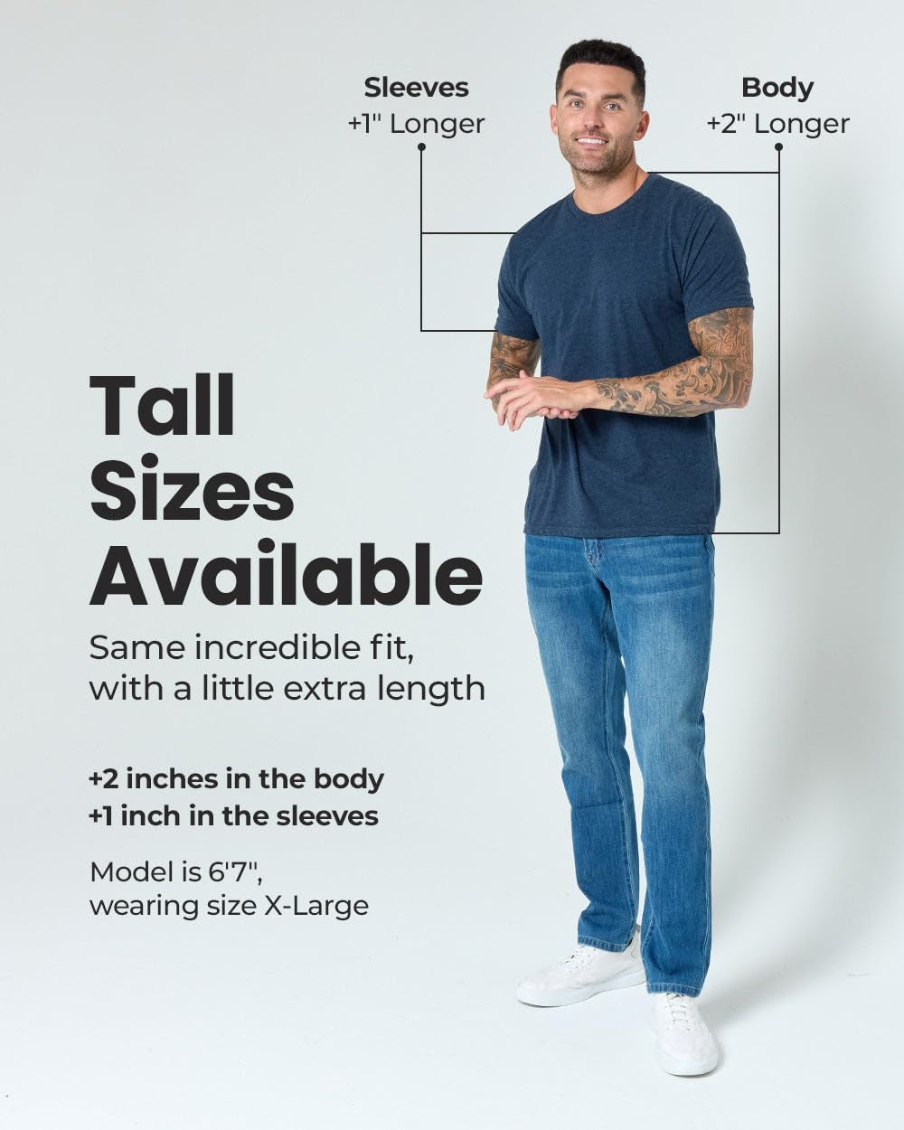 Men'S T-Shirts - Short Sleeve Crew Neck Soft Fitted Tees S - 4XL