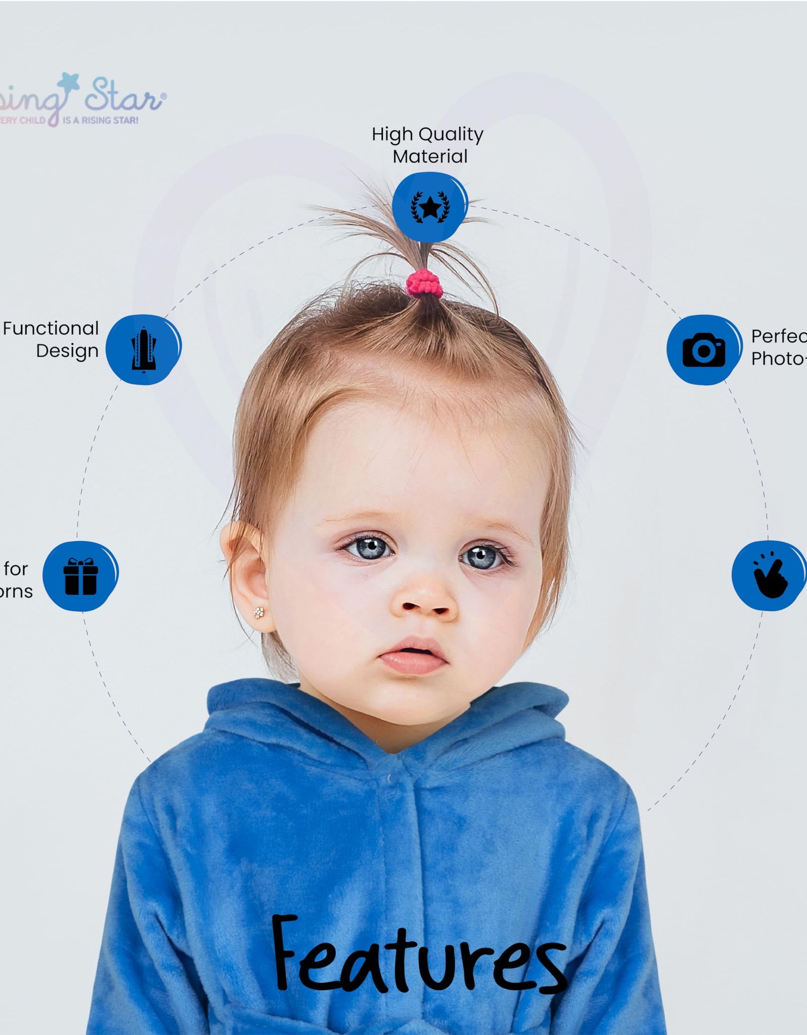 Baby Boy Robe - Soft Plush Bath Towel Robe Spa Set - Baby Bathrobe Towel & Baby Washcloth for Boys - Baby Robe Set 12 - 24 Months (Monster)