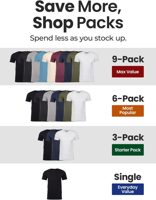 Load image into Gallery viewer, Men'S T-Shirts - Short Sleeve Crew Neck Soft Fitted Tees S - 4XL
