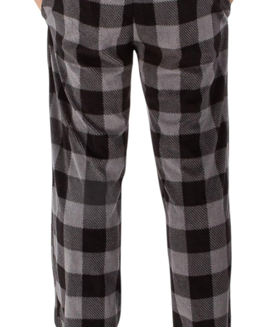 Load image into Gallery viewer, 1Pack or 3Pack Mens PJ Pajama Pants Bottoms Fleece Lounge Pants Sleepwear Plaid Pjs with Pockets Microfleece
