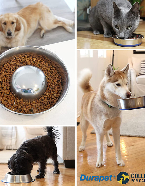Load image into Gallery viewer, Durapet Dog Bowls, Dog Food Bowls &amp; Dog Water Bowls (Stainless Steel Dog Bowl to Replace Ceramic Dog Bowls) Large Dog Bowls, Dog Bowls Medium Sized Dogs &amp; Dog Bowls Small Size Dog
