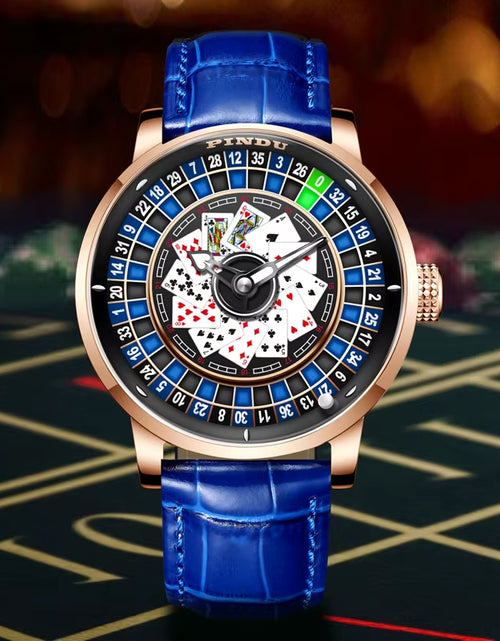 Load image into Gallery viewer, Roulette Series Watch Men'S Poker Fully Automatic Mechanical Watch Luminous Trendy Men'S Watch Large Dial Watch
