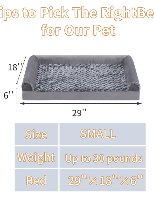 Load image into Gallery viewer, 29" Orthopedic Dog Bed for Medium Dogs with Waterproof Washable Cover and Memory Foam
