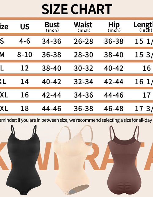 Load image into Gallery viewer, Shapewear for Women Tummy Control Body Shaper Snatched Waist Body Suit
