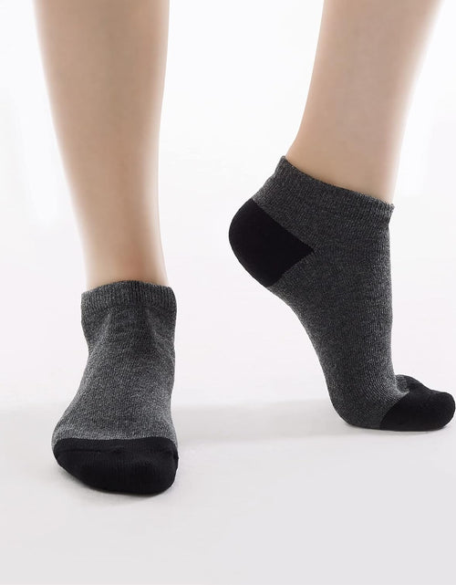 Load image into Gallery viewer, 10/20/600 Pairs Cotton/Poly Slim Fit or Cushion Low Cut Ankle Socks for Men/Women Wholesale Bulk Packs
