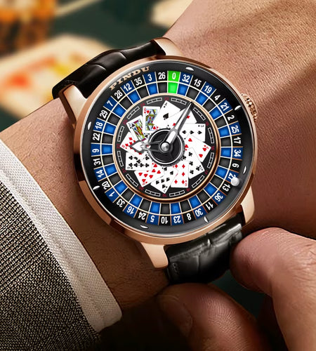 Roulette Series Watch Men'S Poker Fully Automatic Mechanical Watch Luminous Trendy Men'S Watch Large Dial Watch