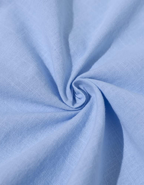 Load image into Gallery viewer, Mens Long Sleeve Casual Cotton Linen Shirts Buttons down Summer Solid Plain Beach Yoga T Shirts
