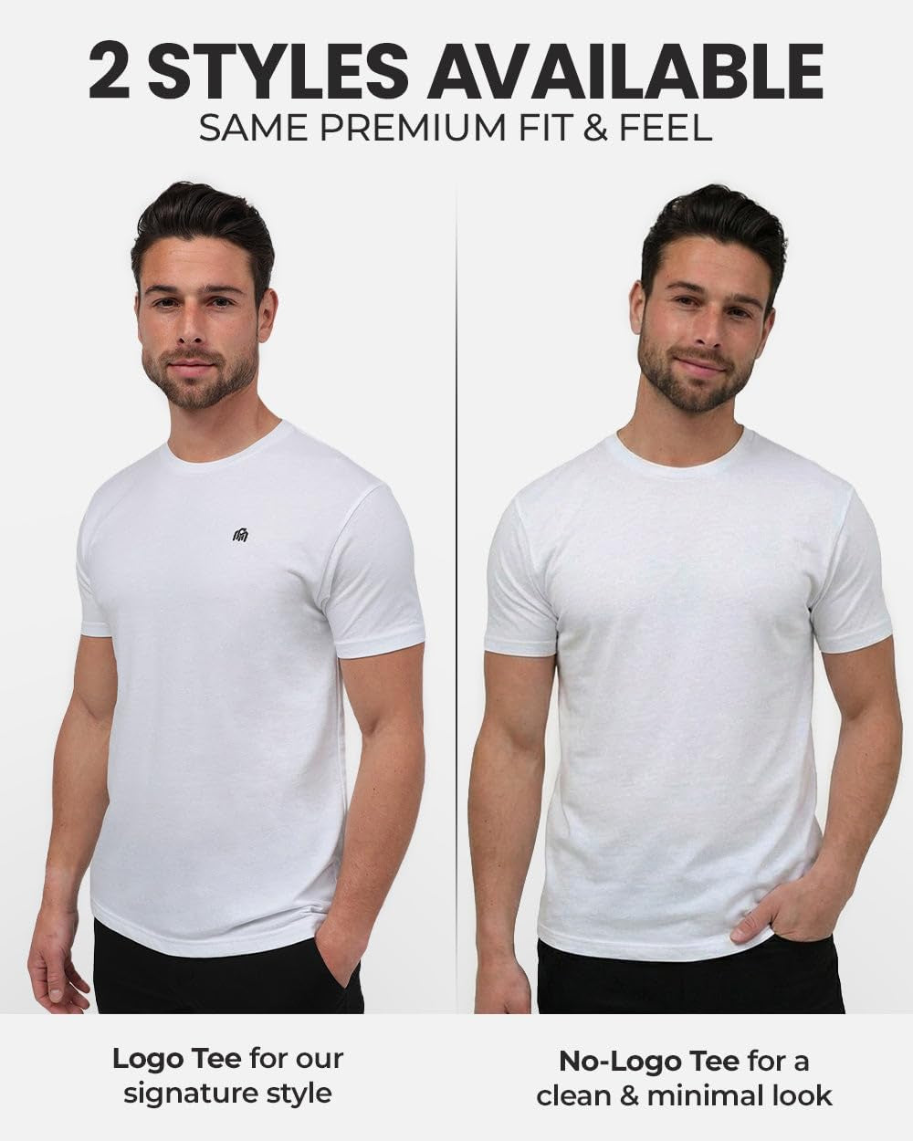Men'S T-Shirts - Short Sleeve Crew Neck Soft Fitted Tees S - 4XL