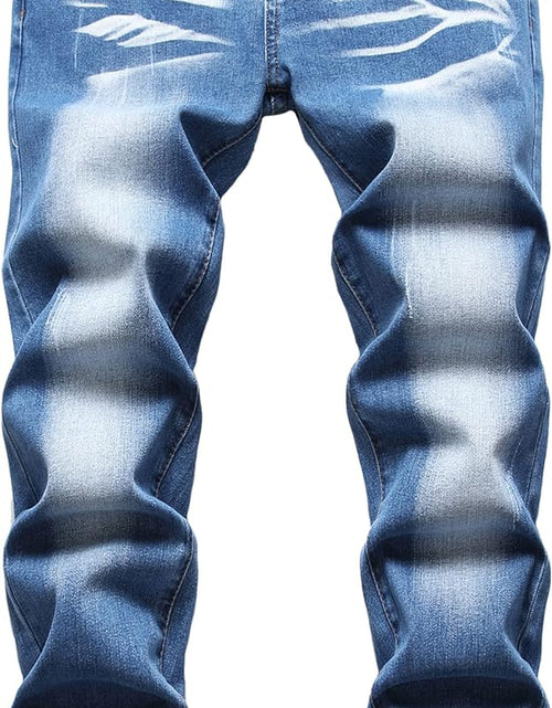 Load image into Gallery viewer, Men'S Slim Fit Stretch Jeans Ripped Skinny Jeans for Men, Distressed Straight Leg Fashion Comfort Flex Waist Pants
