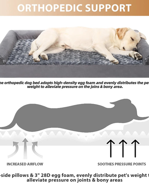Load image into Gallery viewer, 29" Orthopedic Dog Bed for Medium Dogs with Waterproof Washable Cover and Memory Foam

