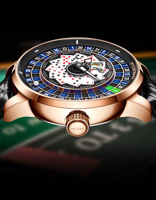 Load image into Gallery viewer, Roulette Series Watch Men'S Poker Fully Automatic Mechanical Watch Luminous Trendy Men'S Watch Large Dial Watch
