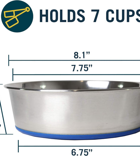 Durapet Dog Bowls, Dog Food Bowls & Dog Water Bowls (Stainless Steel Dog Bowl to Replace Ceramic Dog Bowls) Large Dog Bowls, Dog Bowls Medium Sized Dogs & Dog Bowls Small Size Dog
