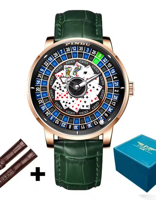 Load image into Gallery viewer, Roulette Series Watch Men'S Poker Fully Automatic Mechanical Watch Luminous Trendy Men'S Watch Large Dial Watch
