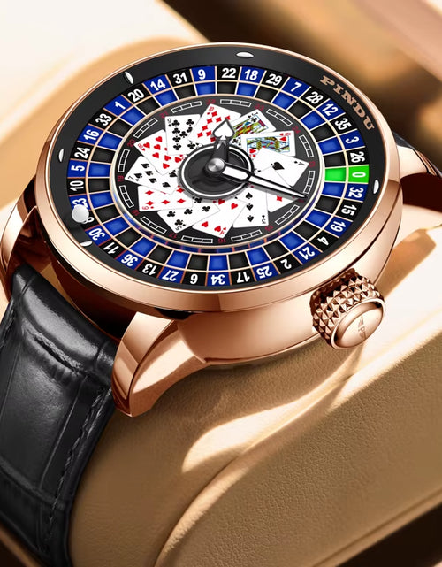 Load image into Gallery viewer, Roulette Series Watch Men'S Poker Fully Automatic Mechanical Watch Luminous Trendy Men'S Watch Large Dial Watch
