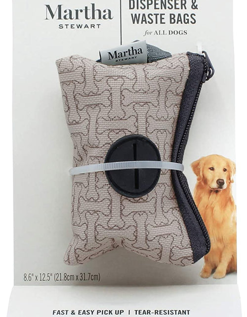 Load image into Gallery viewer, Waste Bag Dispenser and Bags for All Dogs | Dog Bag Holder and 30 Unscented, Tear-Resistant Dog Poop Bags | Great for Dog Walking Everyday Use Puppy Supplies
