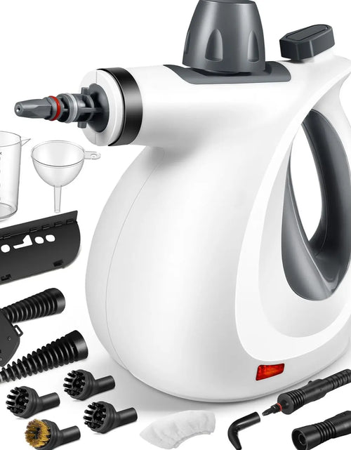 Load image into Gallery viewer, Pressurized Handheld Steam Cleaner &amp; Rechargeable Spin Scrubber
