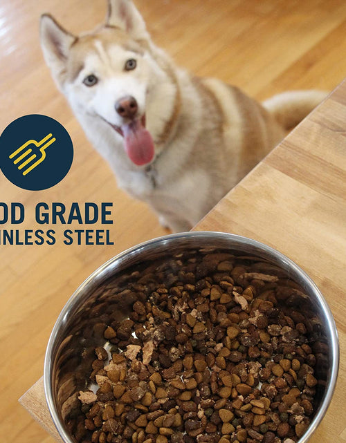 Load image into Gallery viewer, Durapet Dog Bowls, Dog Food Bowls &amp; Dog Water Bowls (Stainless Steel Dog Bowl to Replace Ceramic Dog Bowls) Large Dog Bowls, Dog Bowls Medium Sized Dogs &amp; Dog Bowls Small Size Dog
