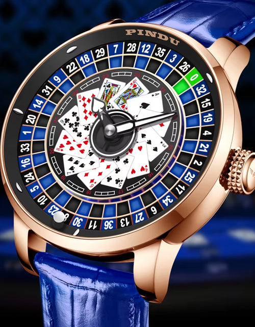 Load image into Gallery viewer, Roulette Series Watch Men'S Poker Fully Automatic Mechanical Watch Luminous Trendy Men'S Watch Large Dial Watch
