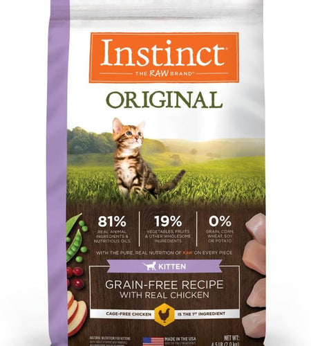 Grain Free Kitten Food, Original Kitten Recipe Natural Dry Cat Food or Wet Cat Food