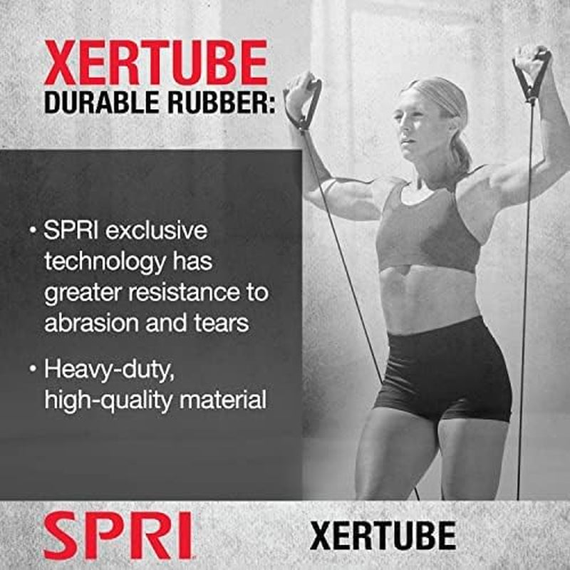 Xertube Resistance Bands with Handles – All Exercise Cords Sold Separately with Home Gym Fitness Door Anchor Attachment Option