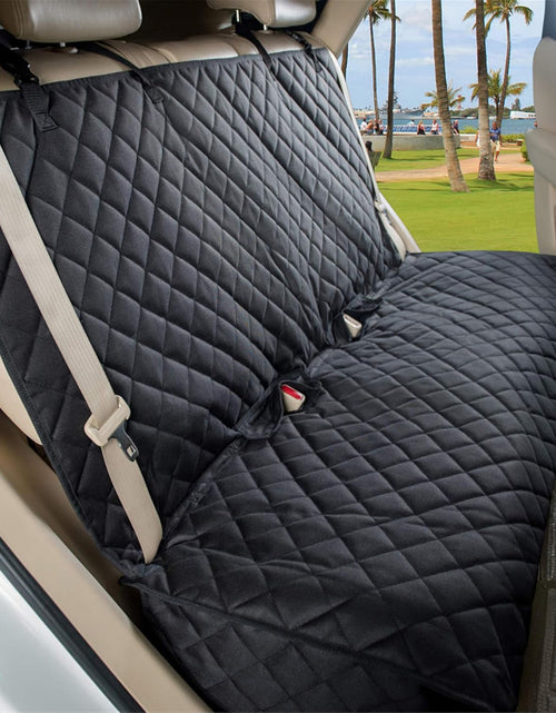 Load image into Gallery viewer, Bench Car Seat Cover Protector - Waterproof, Heavy-Duty and Nonslip Pet Car Seat Cover for Dogs with Universal Size Fits for Vehicles, Trucks &amp; Suvs(Black)
