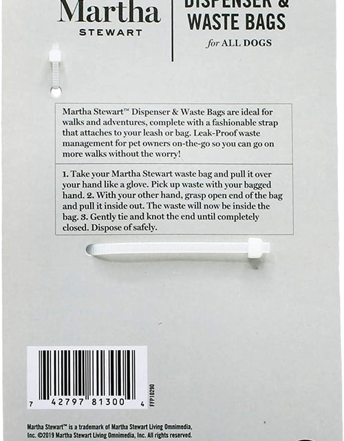 Load image into Gallery viewer, Waste Bag Dispenser and Bags for All Dogs | Dog Bag Holder and 30 Unscented, Tear-Resistant Dog Poop Bags | Great for Dog Walking Everyday Use Puppy Supplies
