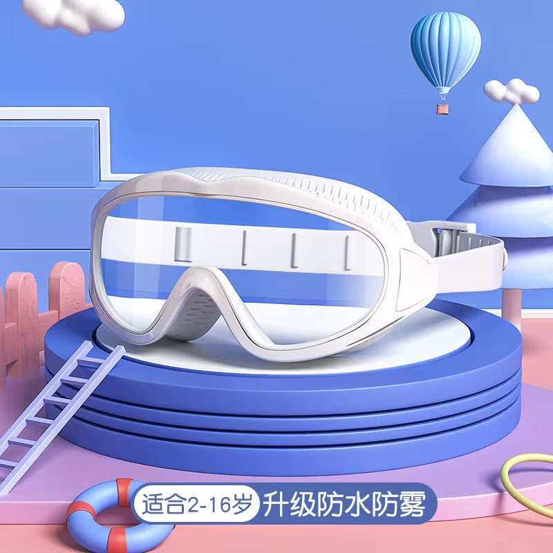 Aquachamp Kids Swim Set – Waterproof Anti-Fog Swimming Goggles & Cap with Protective Case