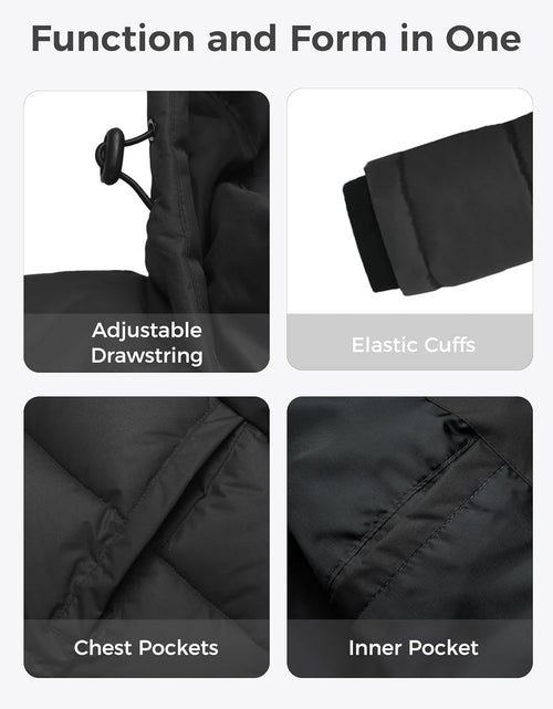 Load image into Gallery viewer, Men'S Thicken Puffer Jacket Padded Waterproof Warm Winter Coat with Hood
