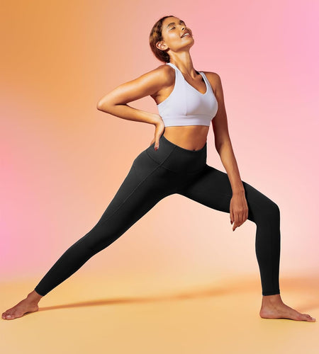 Leggings with Pockets for Women High Waisted Yoga Pants Women Tummy Control Workout Compression Running Leggings