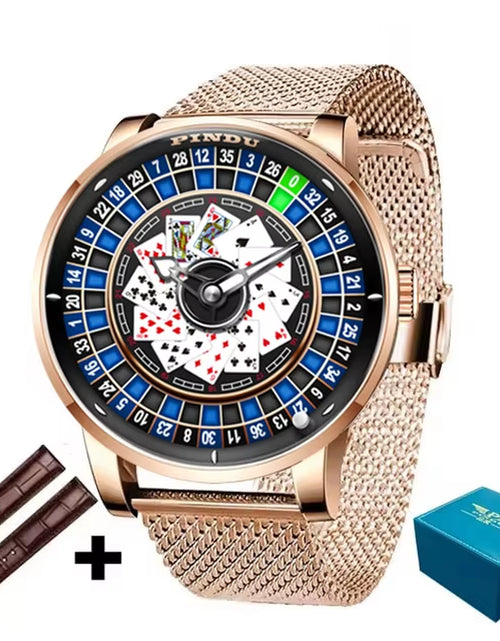 Load image into Gallery viewer, Roulette Series Watch Men'S Poker Fully Automatic Mechanical Watch Luminous Trendy Men'S Watch Large Dial Watch

