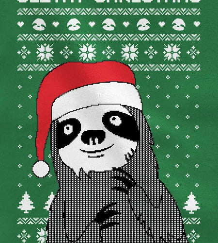 Slothy Christmas Ugly Christmas Sweater Sloth Women Sweatshirt