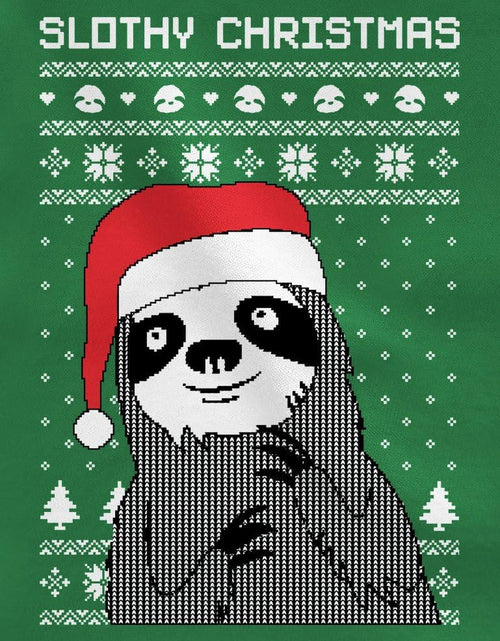 Load image into Gallery viewer, Slothy Christmas Ugly Christmas Sweater Sloth Women Sweatshirt
