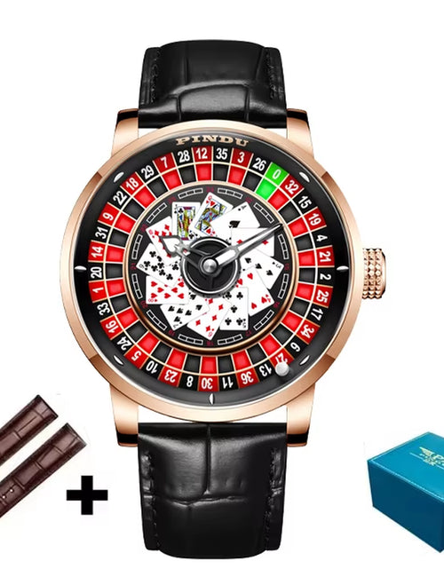 Load image into Gallery viewer, Roulette Series Watch Men'S Poker Fully Automatic Mechanical Watch Luminous Trendy Men'S Watch Large Dial Watch
