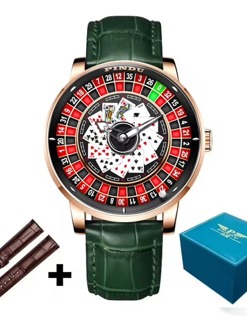 Load image into Gallery viewer, Roulette Series Watch Men'S Poker Fully Automatic Mechanical Watch Luminous Trendy Men'S Watch Large Dial Watch
