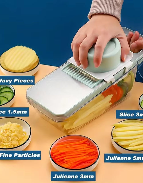 Load image into Gallery viewer, Chopmaster 6-In-1 Manual Vegetable Chopper – Ultimate Kitchen Slicer for Fast, Easy Prep Description:
